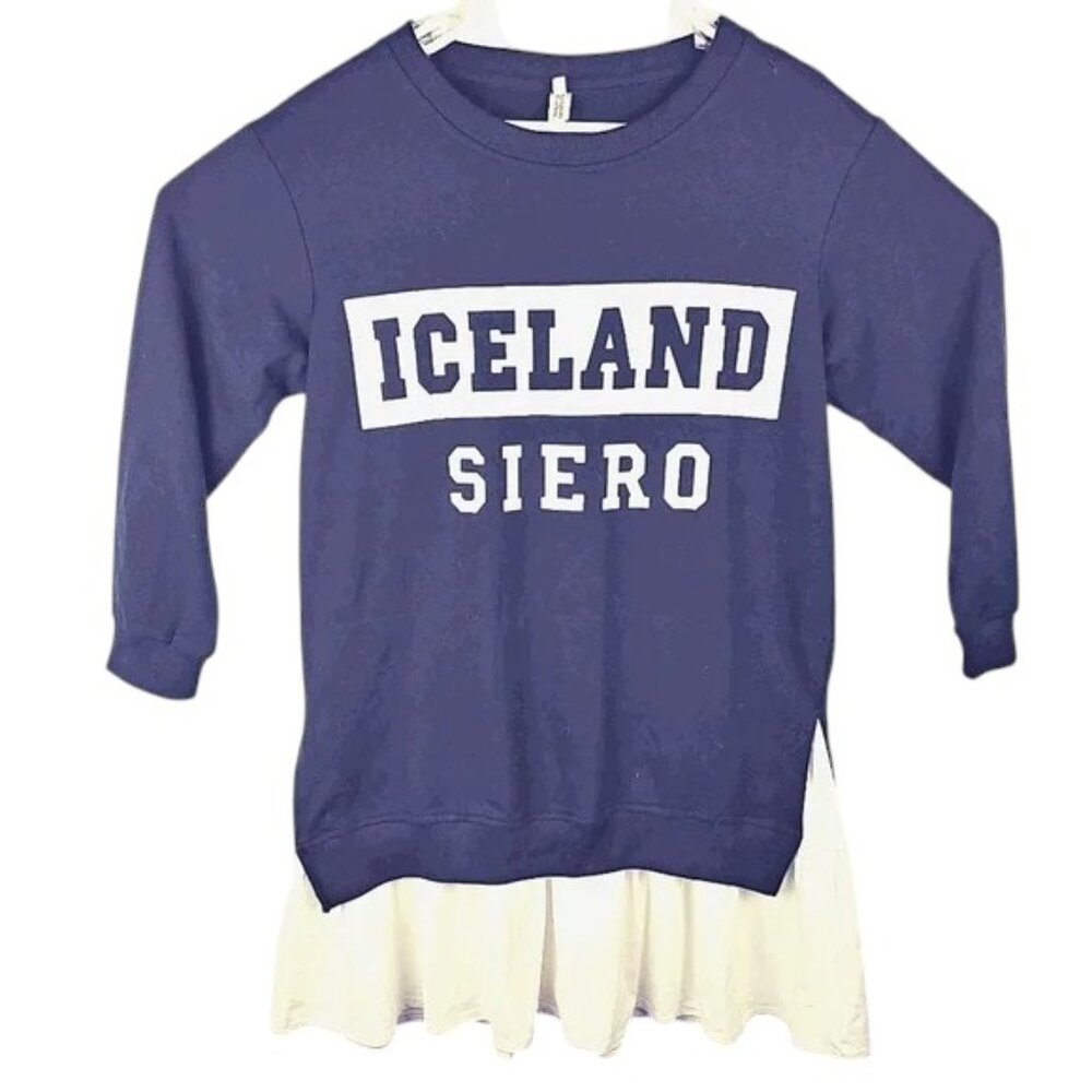 Nuolayichu XXL Iceland Siero Sweatshirt Dress